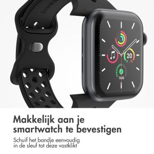 iMoshion Sport⁺ bandje Apple Watch Series 1-9 / SE - 38/40/41 mm - Maat S/M - Zwart