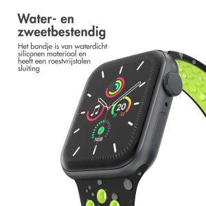 iMoshion Sport⁺ bandje Apple Watch Series 1-9 / SE - 38/40/41 mm - Maat S/M - Black Volt