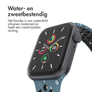 iMoshion Sport⁺ bandje Apple Watch Series 1-9 / SE - 38/40/41 mm - Maat S/M - Celestial Teal & Black
