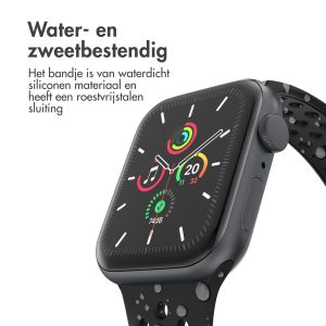 iMoshion Sport⁺ bandje Apple Watch Series 1-9 / SE - 38/40/41 mm - Maat M/L - Zwart