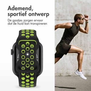 iMoshion Sport⁺ bandje Apple Watch Series 1-9 / SE - 38/40/41 mm - Maat M/L - Black & Yellow