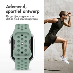 iMoshion Sport⁺ bandje Apple Watch Series 1-9 / SE - 38/40/41 mm - Maat M/L - Light Green & Green
