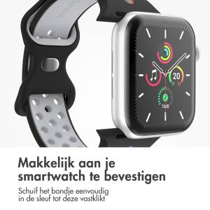 iMoshion Sport⁺ bandje Apple Watch Series 1-9 / SE / Ultra (2) - 42/44/45/49 mm - Maat S/M - Black Rainbow