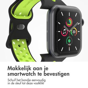 iMoshion Sport⁺ bandje Apple Watch Series 1-9 / SE / Ultra (2) - 42/44/45/49 mm - Maat M/L - Black Volt
