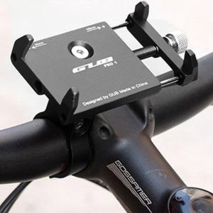 GUB Pro 1 Telefoonhouder fiets - Verstelbaar - Universeel - Aluminium - Zwart