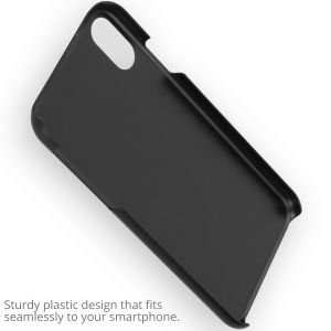 Ontwerp je eigen iPhone Xr hardcase hoesje - Zwart