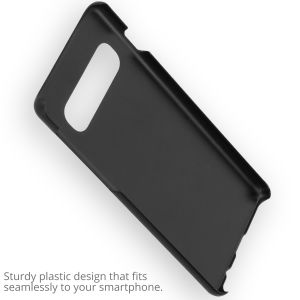 Ontwerp je eigen Samsung Galaxy S10 hardcase hoesje - Zwart