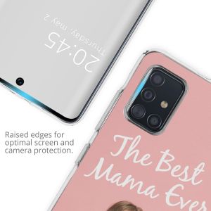 Ontwerp je eigen Samsung Galaxy A51 gel hoesje - Transparant
