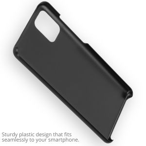 Ontwerp je eigen Samsung Galaxy A51 hardcase hoesje - Zwart
