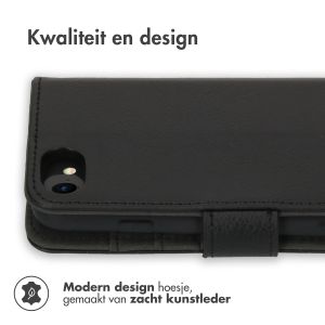 iMoshion Luxe Bookcase iPhone SE (2022 / 2020) / 8 / 7 / 6(s) - Zwart