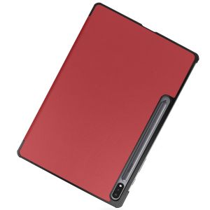 iMoshion Trifold Bookcase Samsung Galaxy Tab S8 Plus / S7 Plus / S7 FE 5G - Rood