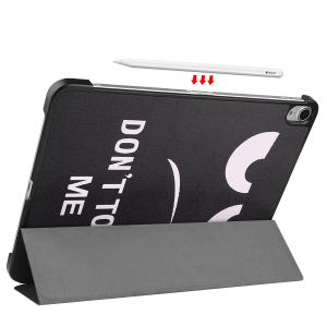 iMoshion Design Trifold Bookcase iPad Air 5 (2022) / Air 4 (2020) - Don't Touch