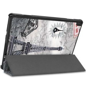 iMoshion Design Trifold Bookcase Lenovo Tab M10 - Parijs