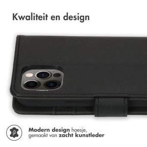 iMoshion Luxe Bookcase iPhone 12 (Pro) - Zwart