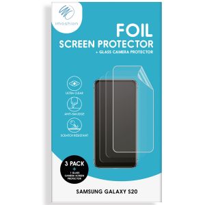 iMoshion Screenprotector Folie 3 Pack + Camera Protector Galaxy S20