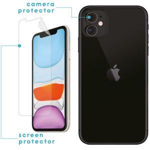 iMoshion Screenprotector Folie 3 Pack + Camera Protector iPhone 11