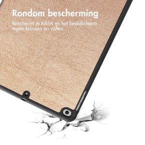 iMoshion Trifold Bookcase iPad 6 (2018) 9.7 inch / iPad 5 (2017) 9.7 inch / Air 2 (2014) /Air 1 (2013) - Rosé Goud
