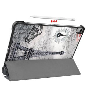 iMoshion Design Trifold Bookcase iPad Air 5 (2022) / Air 4 (2020) - Parijs