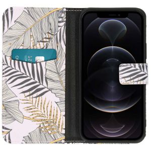 iMoshion Design Softcase Bookcase iPhone 12 (Pro) - Glamour Botanic