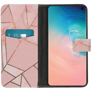 iMoshion Design Softcase Bookcase Samsung Galaxy S10 - Pink Graphic