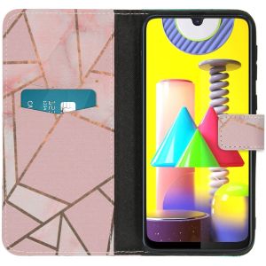 iMoshion Design Softcase Bookcase Samsung Galaxy M31 - Pink Graphic