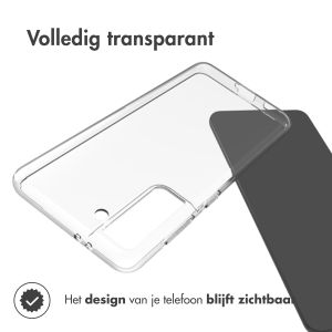 Accezz Clear Backcover Samsung Galaxy S21 - Transparant