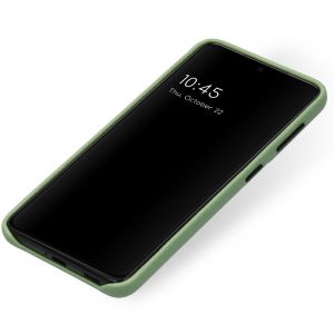 Selencia Gaia Slang Backcover Samsung Galaxy S21 - Groen