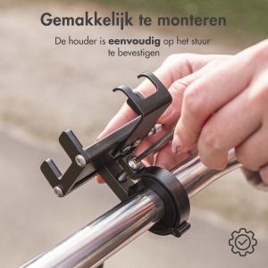 iMoshion Telefoonhouder fiets - Verstelbaar - Universeel - Aluminium - Grijs