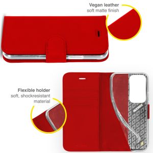 Accezz Wallet Softcase Bookcase Samsung Galaxy A72 - Rood