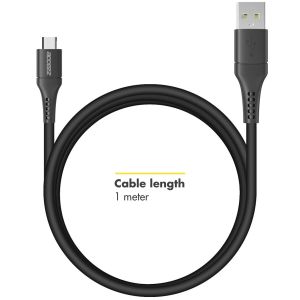 Accezz Micro-USB naar USB kabel - 1 meter - Zwart