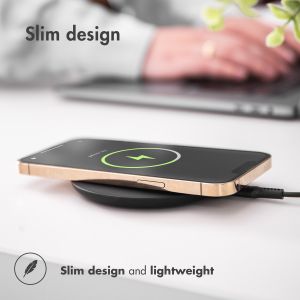 iMoshion Qi Soft Touch Wireless Charger - Draadloze oplader - 10 Watt - Zwart