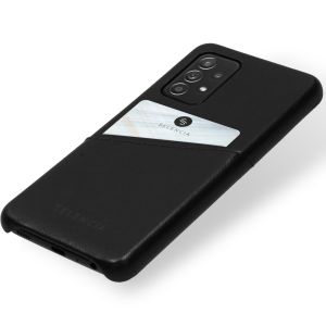 Selencia Vegan Lederen Backcover Samsung Galaxy A52(s) (5G/4G) - Zwart