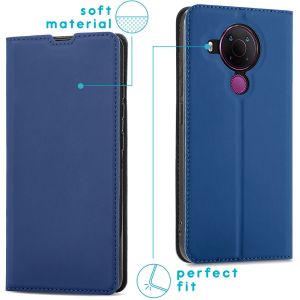 iMoshion Slim Folio Bookcase Nokia 5.4 - Donkerblauw