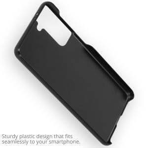 Ontwerp je eigen Samsung Galaxy S21 hardcase hoesje - Zwart