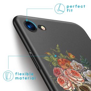 iMoshion Design hoesje iPhone SE (2022 / 2020) / 8 / 7  - Doodshoofd - Multicolor