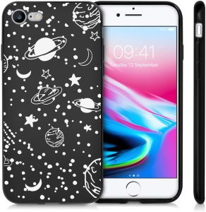 iMoshion Design hoesje iPhone SE (2022 / 2020) / 8 / 7  - Heelal - Wit