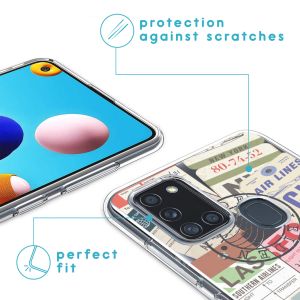 iMoshion Design hoesje Samsung Galaxy A21s - Reizen - Multicolor