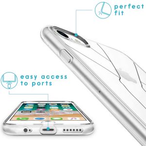 iMoshion Design hoesje iPhone SE (2022 / 2020) / 8 / 7  - Hand - Transparant