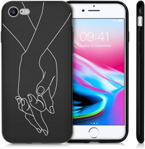 iMoshion Design hoesje iPhone SE (2022 / 2020) / 8 / 7  - Hand - Zwart
