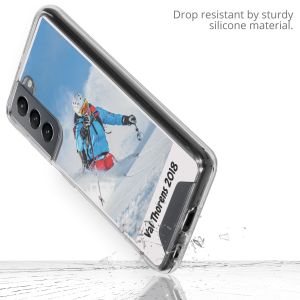 Ontwerp je eigen Samsung Galaxy S21 Xtreme Hardcase Hoesje - Transparant