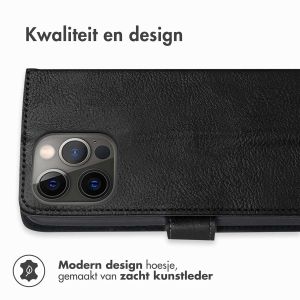 iMoshion Luxe Bookcase iPhone 13 Pro Max - Zwart