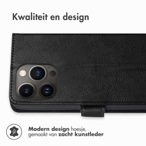 iMoshion Luxe Bookcase iPhone 13 Pro - Zwart