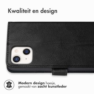 iMoshion Luxe Bookcase iPhone 13 Mini - Zwart