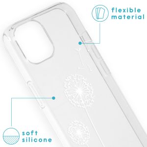 iMoshion Design hoesje iPhone 13 - Paardenbloem - Wit