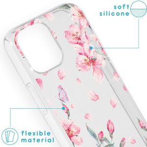 iMoshion Design hoesje iPhone 13 Mini - Bloem - Roze