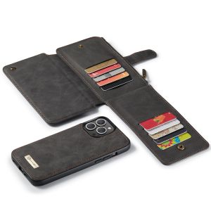 CaseMe Luxe 2 in 1 Portemonnee Bookcase iPhone 13 Pro - Zwart