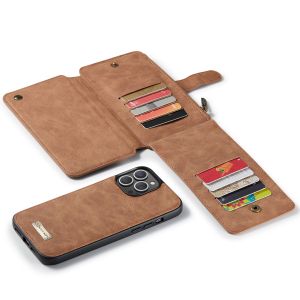 CaseMe Luxe 2 in 1 Portemonnee Bookcase iPhone 13 Pro Max - Bruin