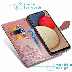 iMoshion Mandala Bookcase Samsung Galaxy A03s - Rosé Goud