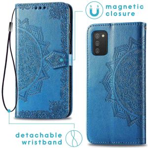 iMoshion Mandala Bookcase Samsung Galaxy A03s - Turquoise