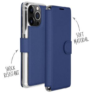 Accezz Xtreme Wallet Bookcase iPhone 13 Pro - Donkerblauw